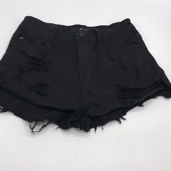 Black Denim Shorts - Picture 10 of 14